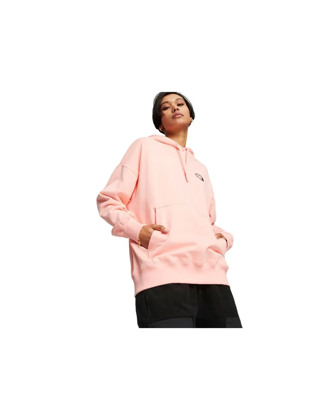 Sudadera Puma Downtown Oversized G Mujer Rosa