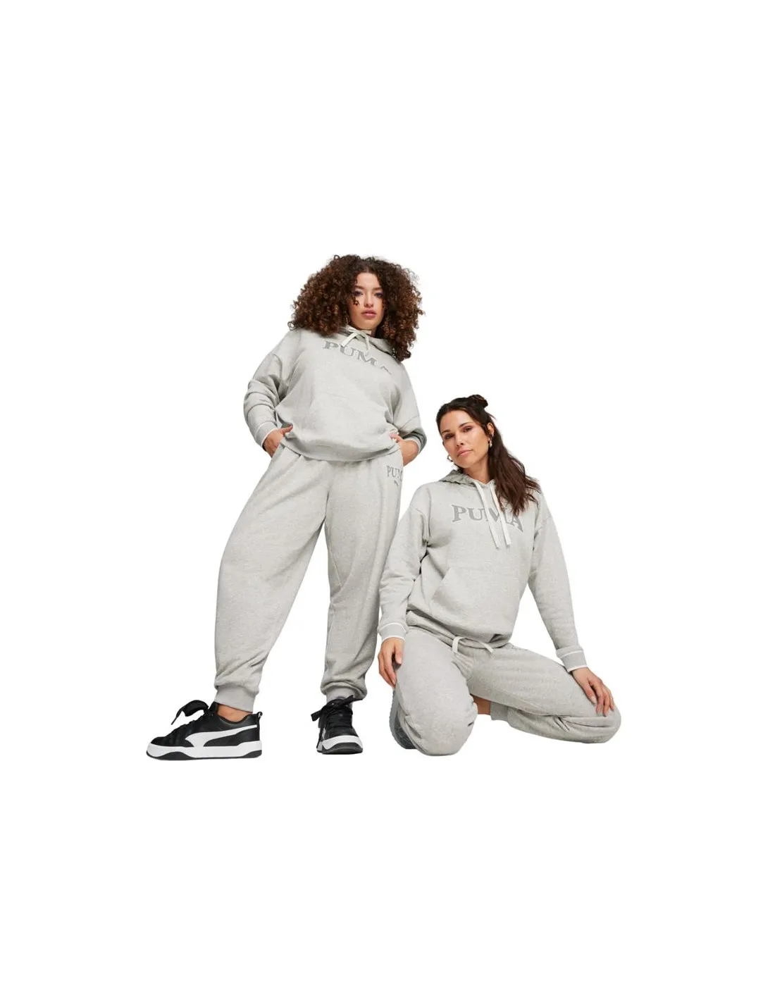 Sudadera Puma Squad Light Gris Mujer