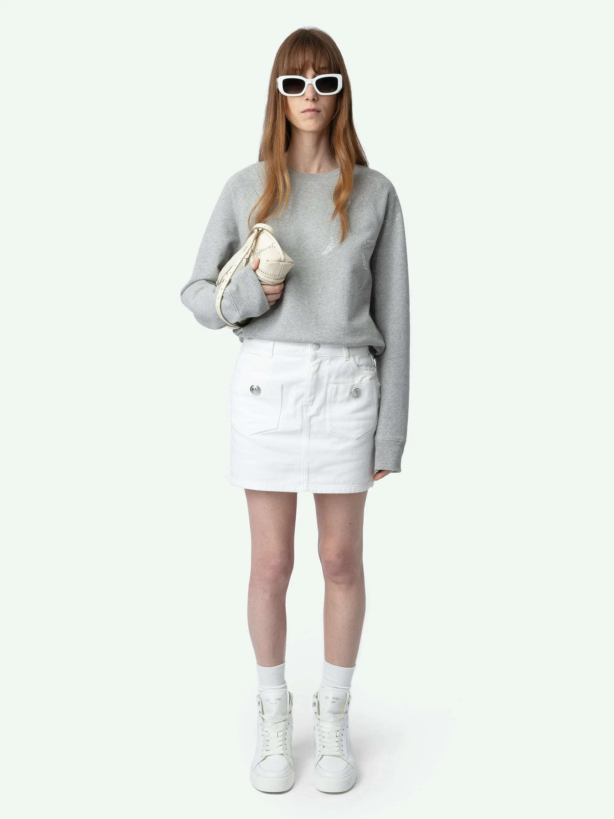 Sudadera Upper Wings con Strass