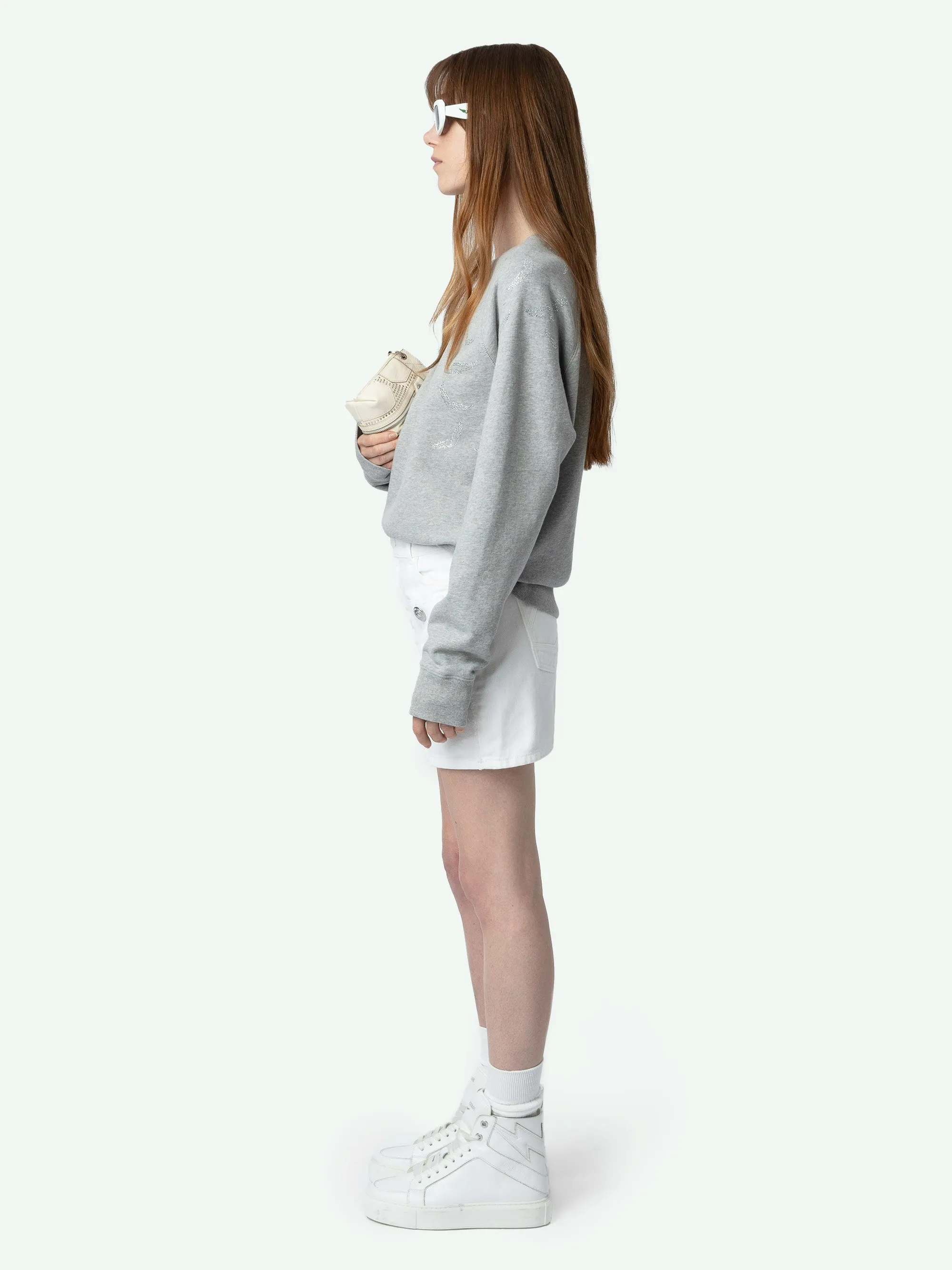 Sudadera Upper Wings con Strass