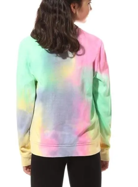 sudadera vans aura wash multicolor para niña