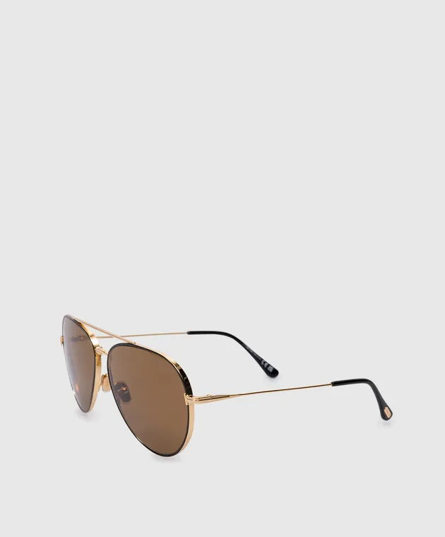 TOM FORD BLACK SUNGLASSES DASHEL02 WITH LOGO
