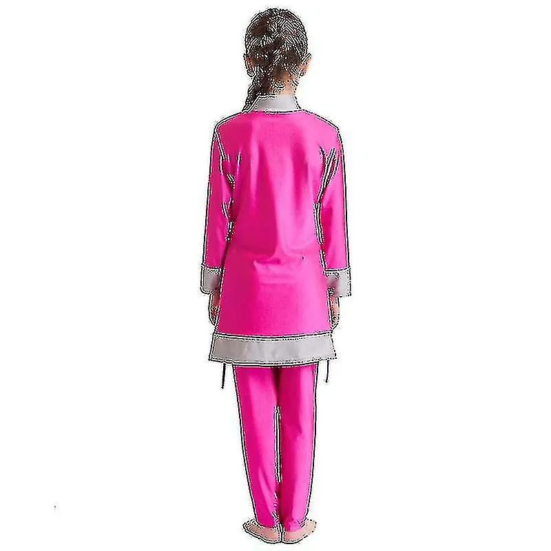 Traje de baño islámico Niños Chicas Modestas Cubierta Completa Traje de Baño Musulmán Playa Burkini