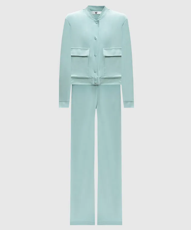 Twinset Blue tracksuit with metallic logo