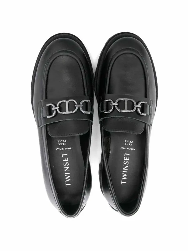 TWINSET MOCASINES  NEGRO