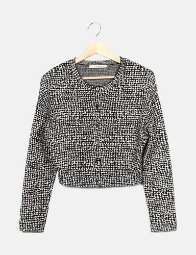 Uterqüe Chaqueta abotonada estampada