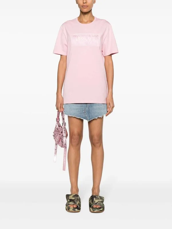 VERSACE CAMISETA  ROSADO CLARO