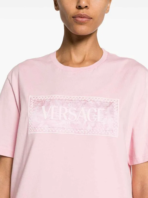 VERSACE CAMISETA  ROSADO CLARO