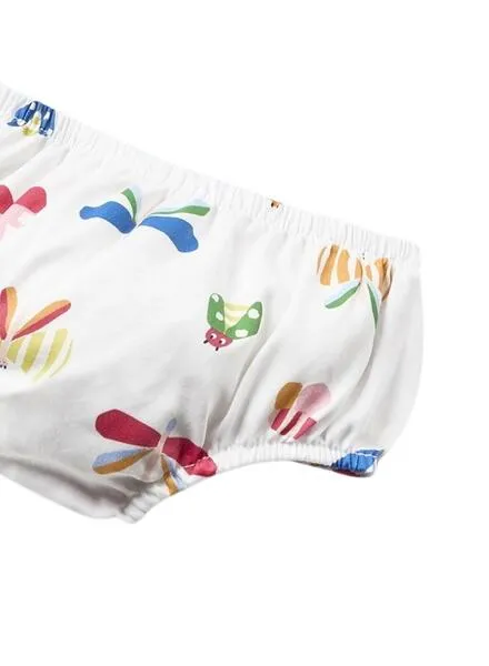 Vestido Mayoral Estampado Saten Blanco Para Bebé