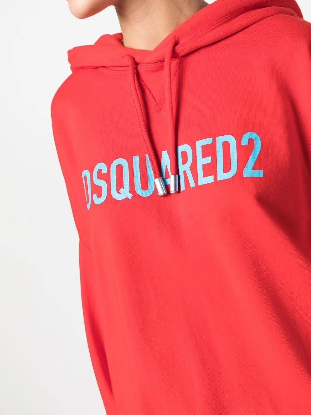 VESTIDO SUDADERA CAPUCHA ROJO