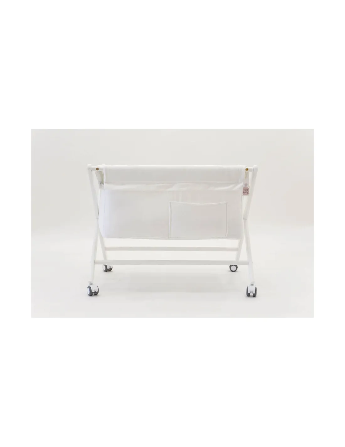 Vestidura de Minicuna bebé blanca de Cucos Baby