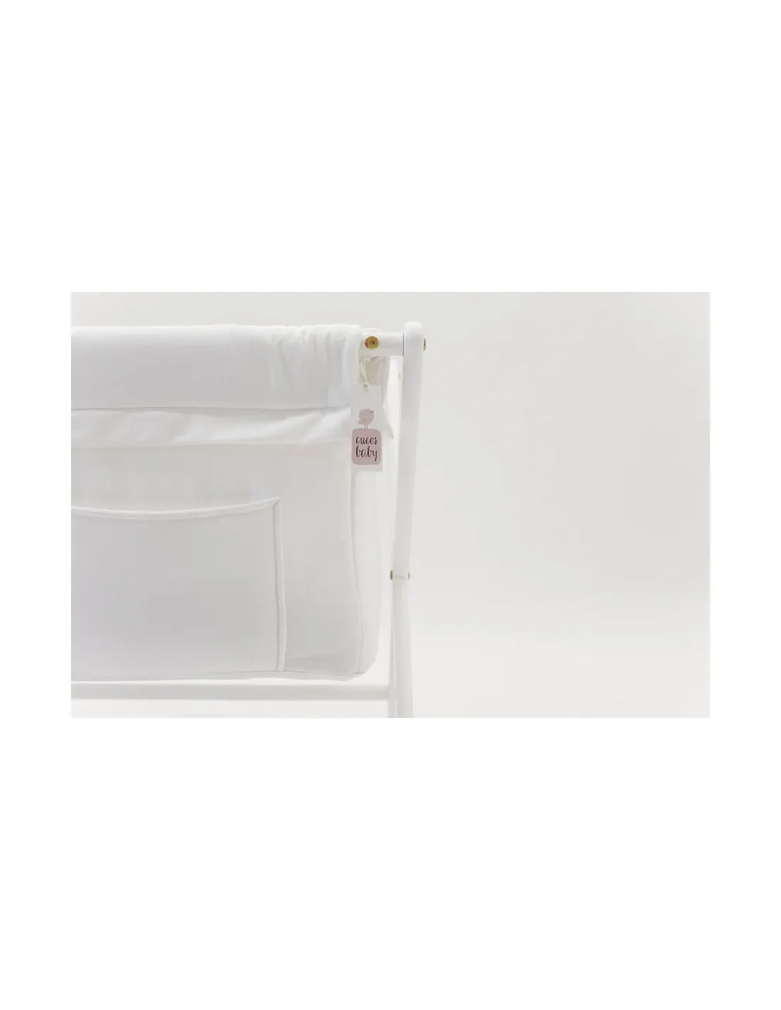 Vestidura de Minicuna bebé blanca de Cucos Baby