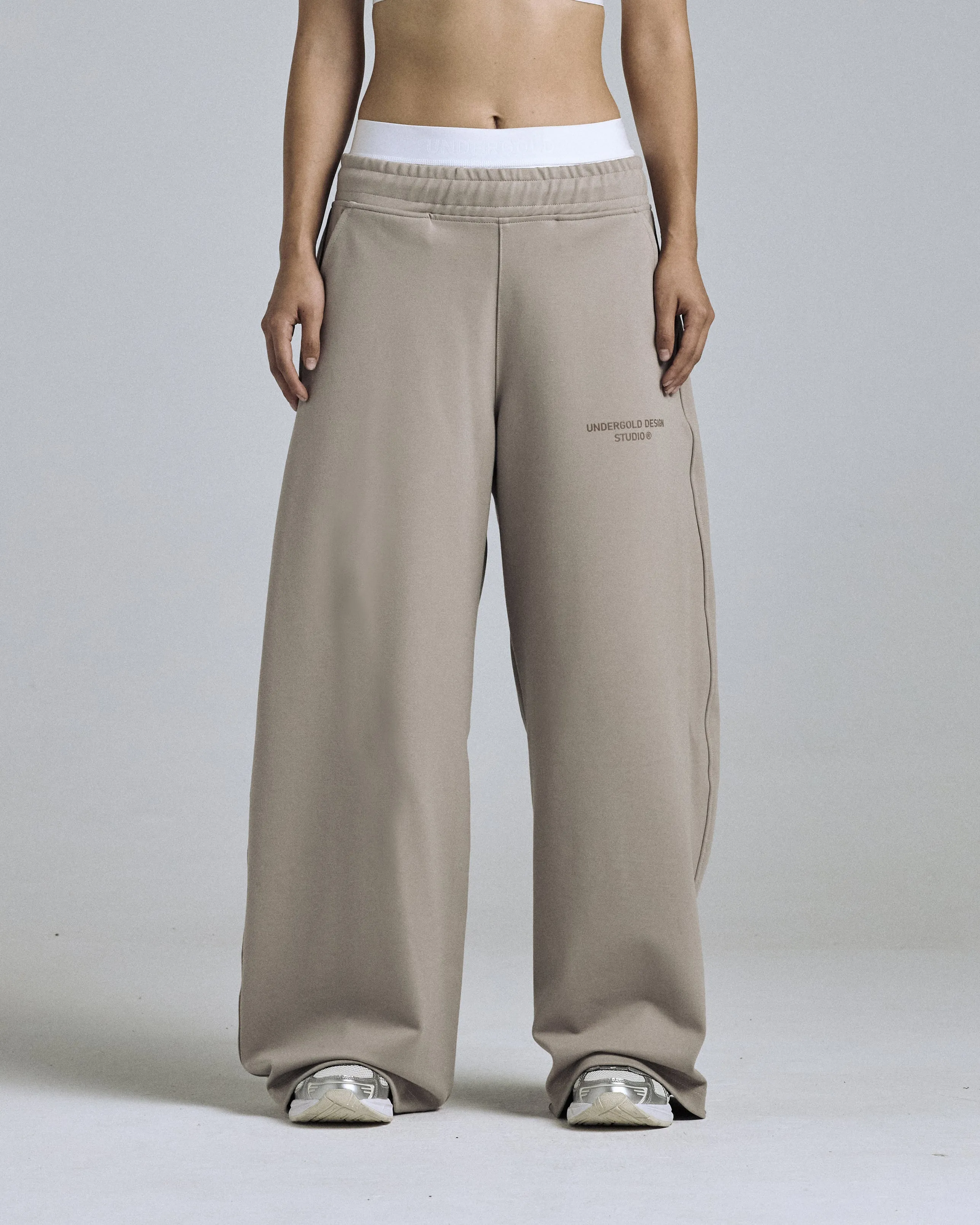 W Basics Wide Straightpants Sand