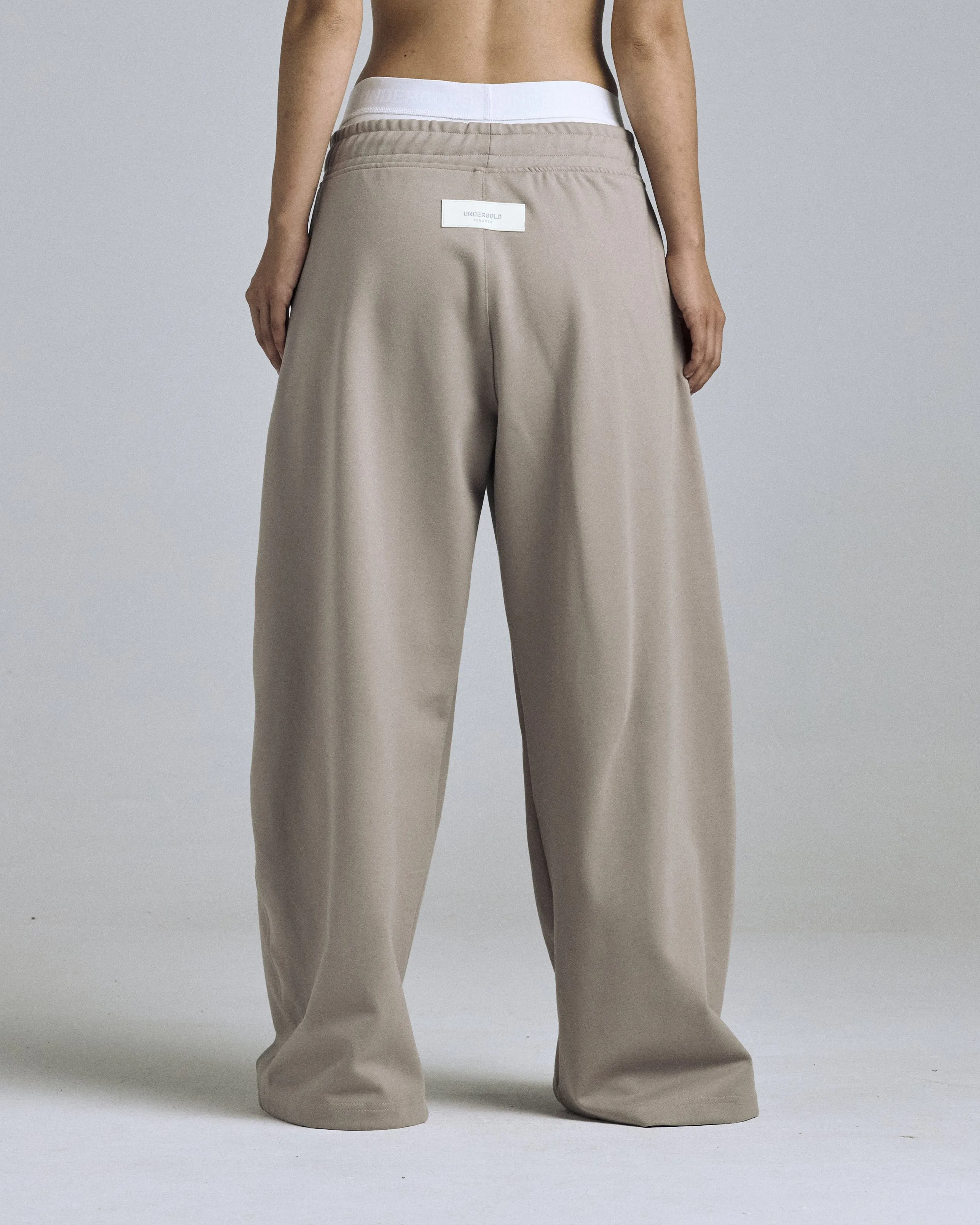 W Basics Wide Straightpants Sand