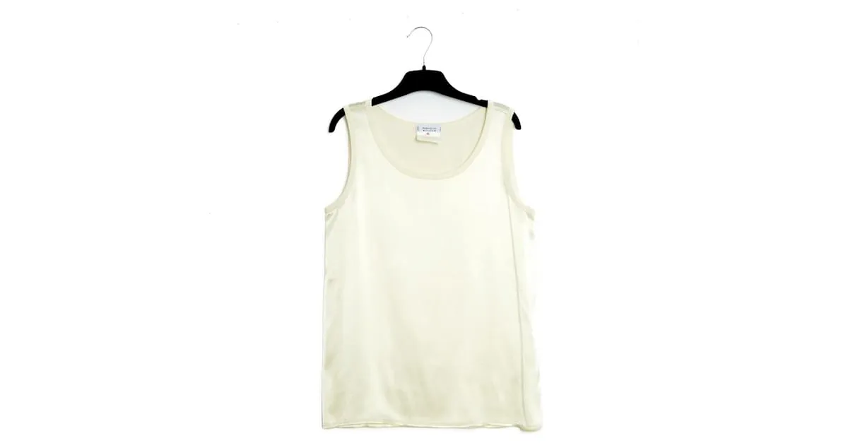 Yves Saint Laurent TANK TOP MARFIL ES36/38 Crudo 