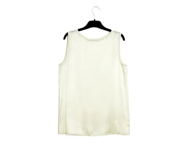 Yves Saint Laurent TANK TOP MARFIL ES36/38 Crudo 