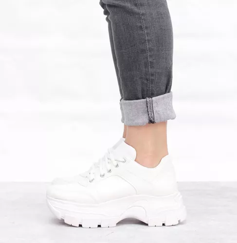 Zapatillas De Mujer Urbanas Altas Plataformas Pia