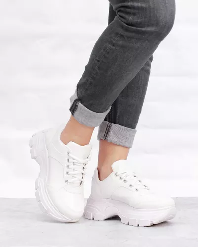 Zapatillas De Mujer Urbanas Altas Plataformas Pia