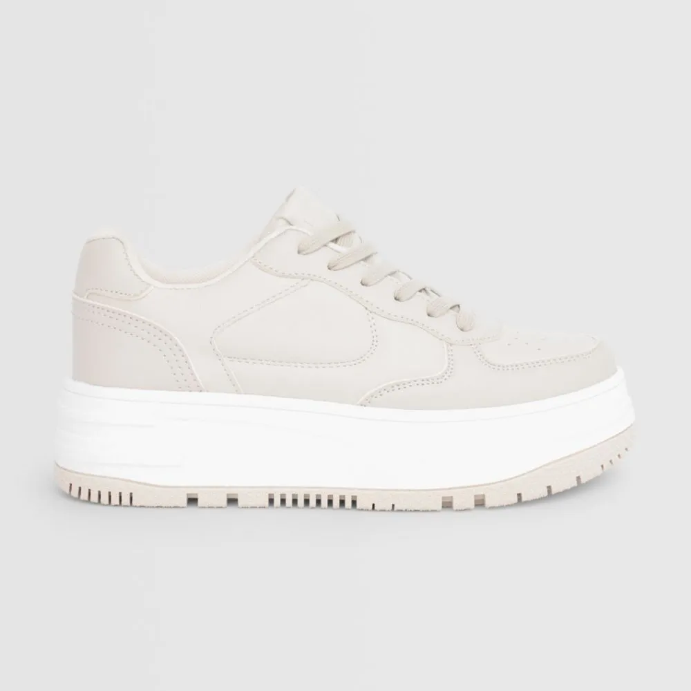 Zapatillas Urbanas Hypnotic Para Mujer Baskplat Beige