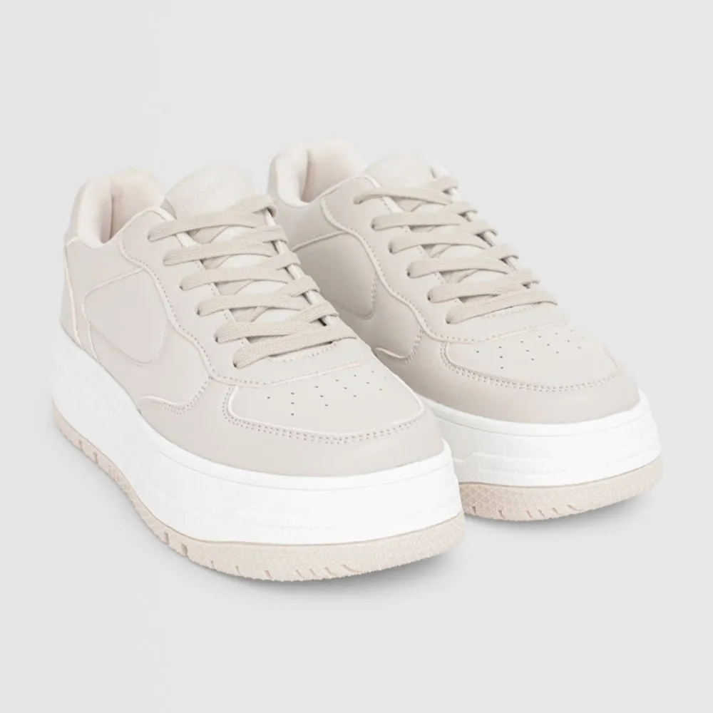 Zapatillas Urbanas Hypnotic Para Mujer Baskplat Beige