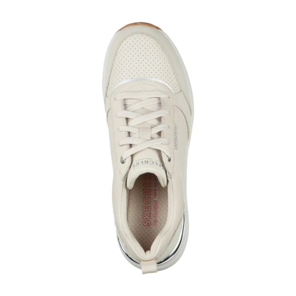 Zapatillas Urbanas Skechers Para Mujer 155616 Crema