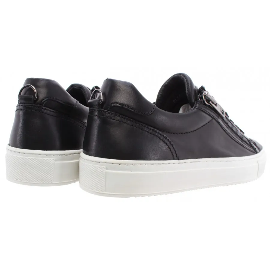 Zapatos Hombres Top Fashion Sneakers CULT Bowie Leather Negro Low British Style