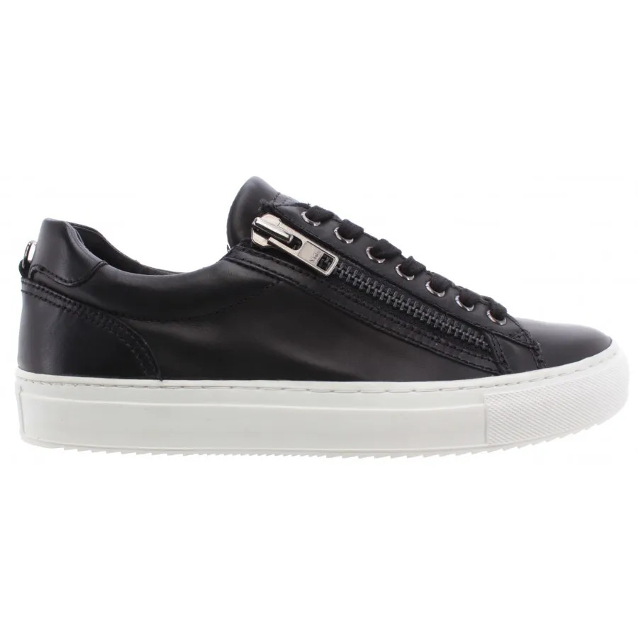 Zapatos Hombres Top Fashion Sneakers CULT Bowie Leather Negro Low British Style