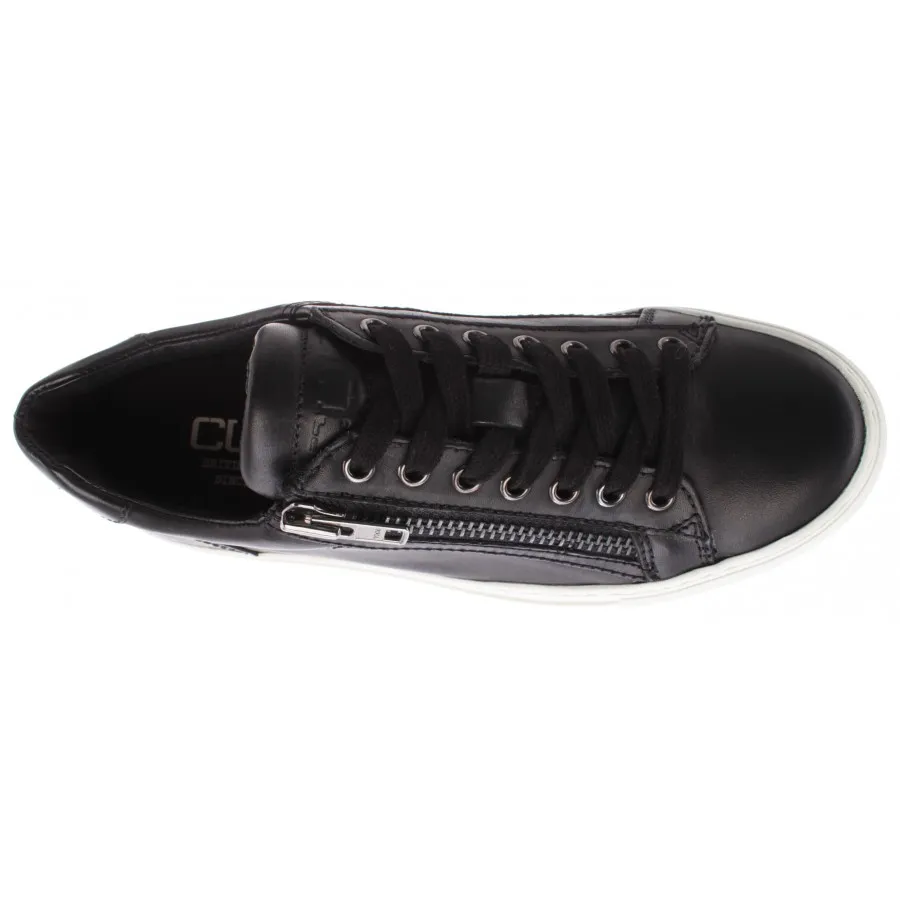 Zapatos Hombres Top Fashion Sneakers CULT Bowie Leather Negro Low British Style