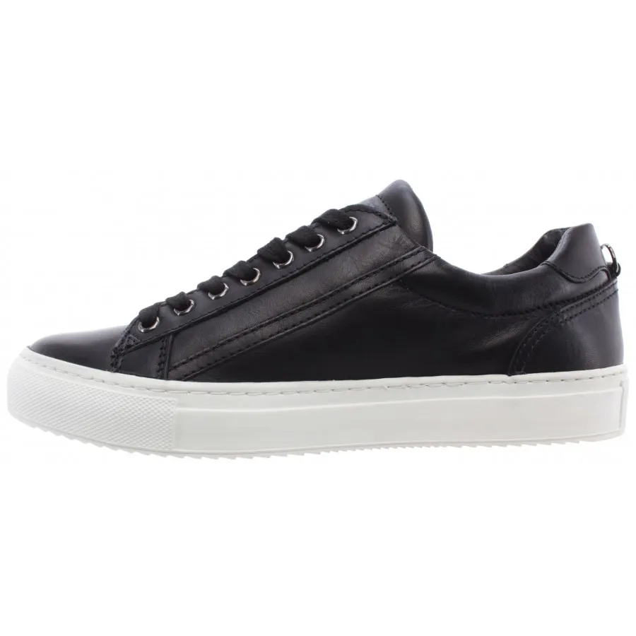 Zapatos Hombres Top Fashion Sneakers CULT Bowie Leather Negro Low British Style