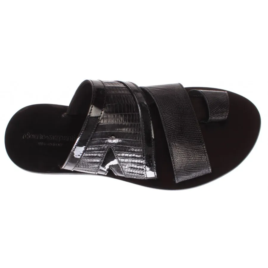 Zapatos Hombres Zapatillas ROBERTO SERPENTINI RS 1971 Teyus Nero Cuero Negro New