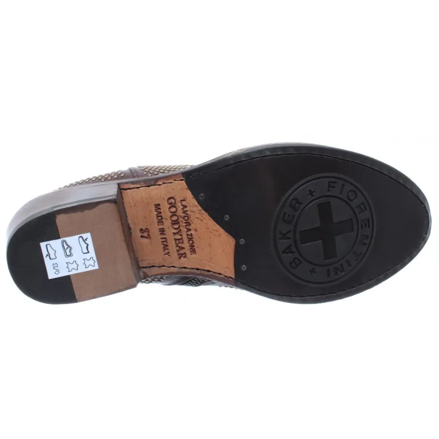 ZAPATOS MUJER BOTAS FIORENTINI + BAKER RAKELB9 ROCKER CUERO MARRON NUEVOS