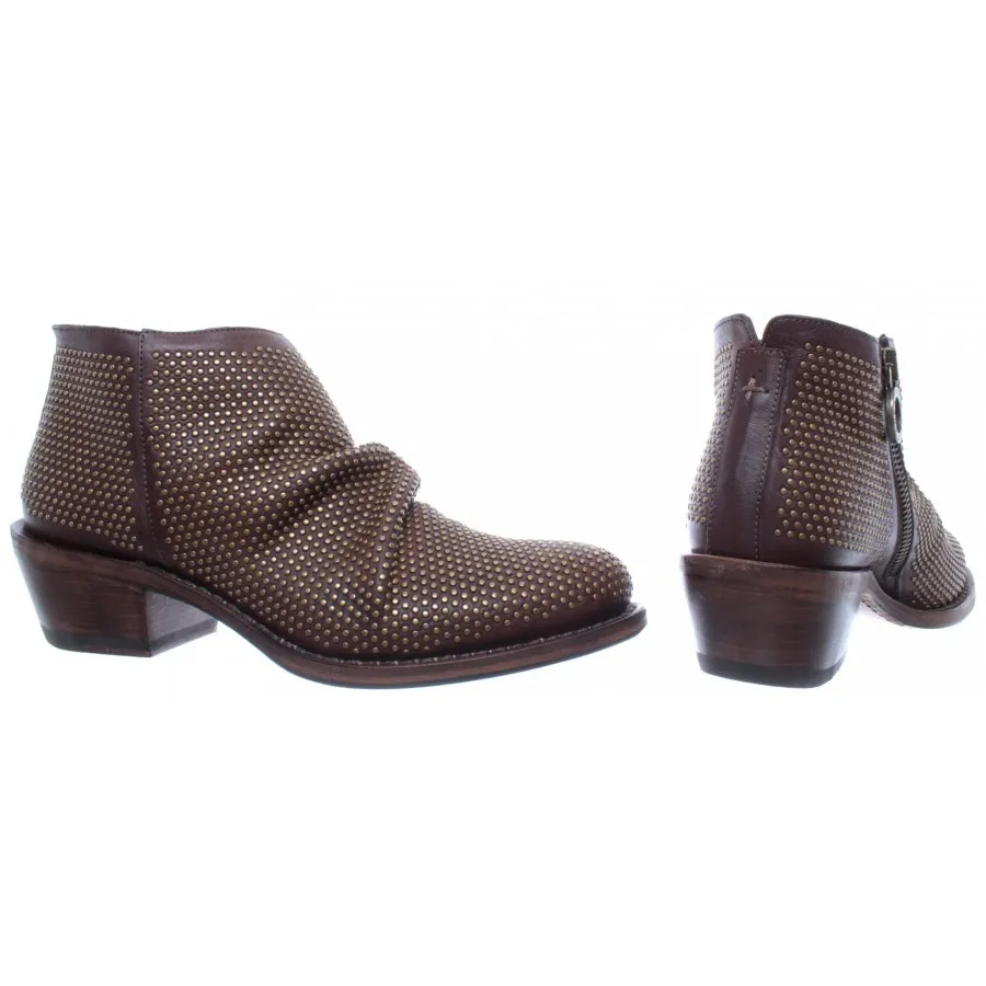 ZAPATOS MUJER BOTAS FIORENTINI + BAKER RAKELB9 ROCKER CUERO MARRON NUEVOS