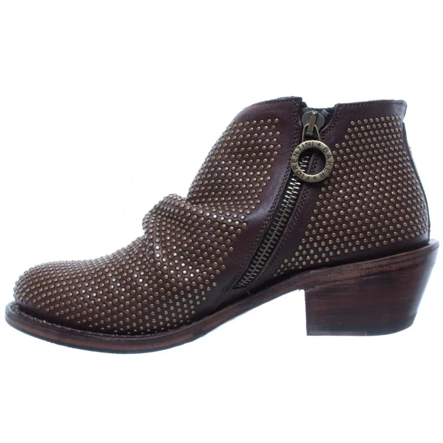 ZAPATOS MUJER BOTAS FIORENTINI + BAKER RAKELB9 ROCKER CUERO MARRON NUEVOS