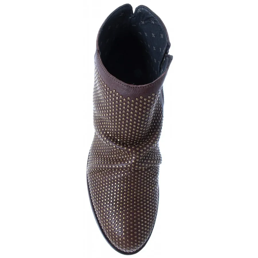 ZAPATOS MUJER BOTAS FIORENTINI + BAKER RAKELB9 ROCKER CUERO MARRON NUEVOS