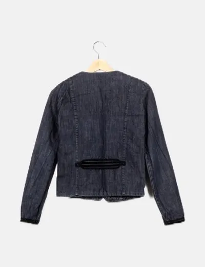 Zara Chaqueta azul denim