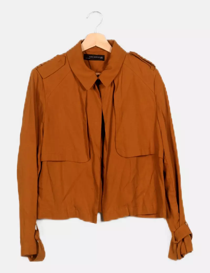 Zara Chaqueta fina mostaza