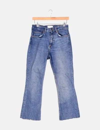 Zara Cropped flare jeans