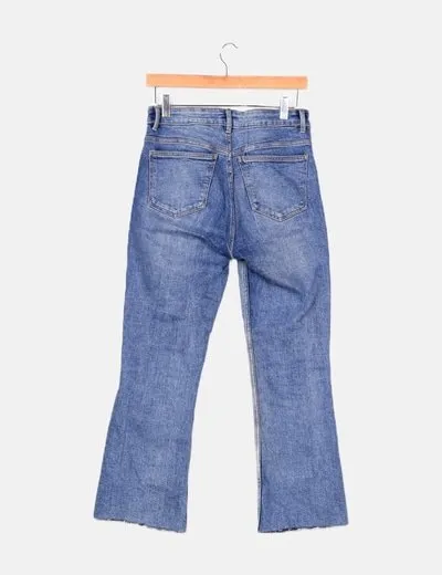 Zara Cropped flare jeans