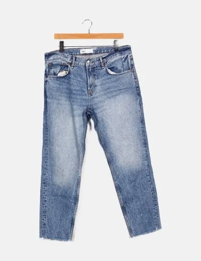 Zara Jeans azul boyfriend