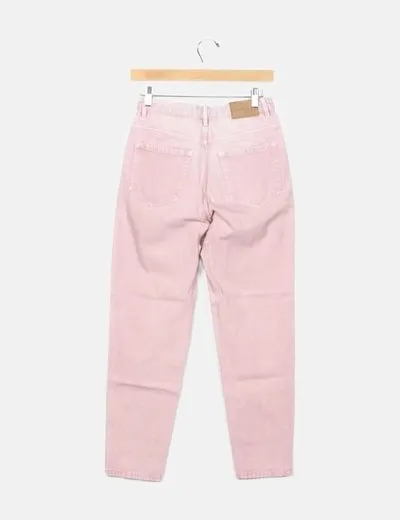 Zara Jeans denim rosa boyfriend